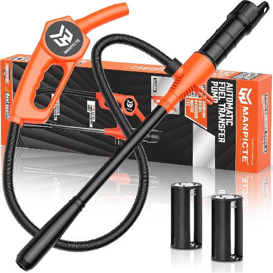 Портативный насос для перекачки топлива, аккумуляторный сифонный насос для бензина, топлива, газа, дизеля, перекачки воды, расход 2,4 галлона/мин, экстрактор масла с мощным