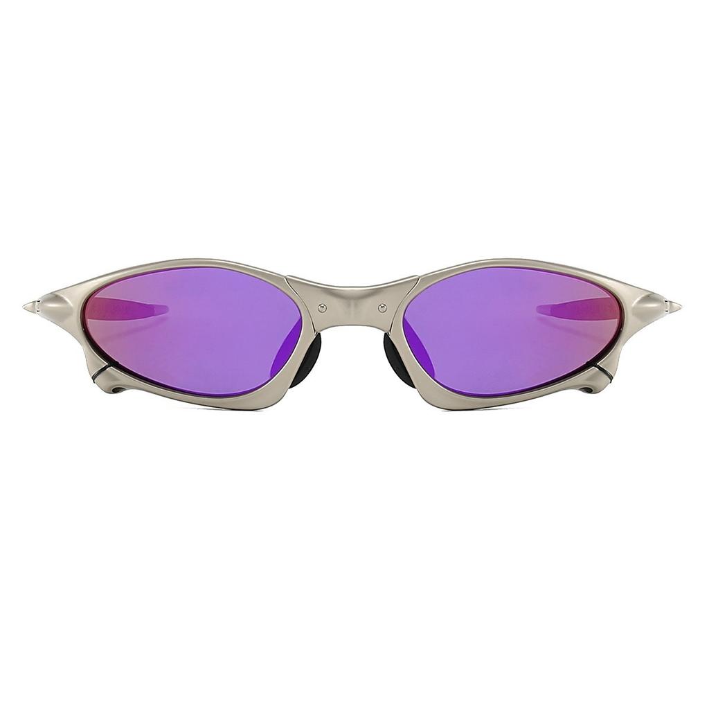 Zinc Alloy Sand Silver Frame European and American Polarized Sunglasses Men's and Women's Tide Outdoor Sports Cycling Driving Sunglasses 2026