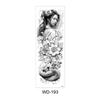 Long Flower Full Arm Waterproof Temporary Tattoo Stickers