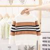 Autumn Winter Boys' Pullover Top Base Sweater Boys Sweater Striped Knitted Bottoming Shirt Children Keep Warm Clothes