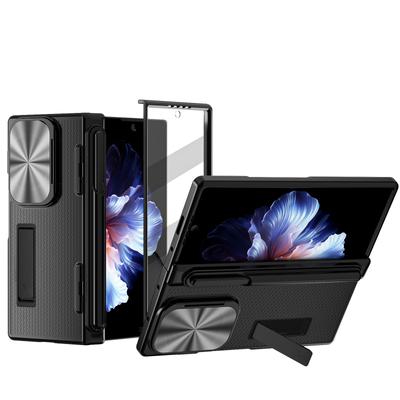 Складной чехол с сенсорным стилусом для Samsung Galaxy Z Fold 6 5 4 3 Armor Stand с полной защитой объектива и закаленной пленкой