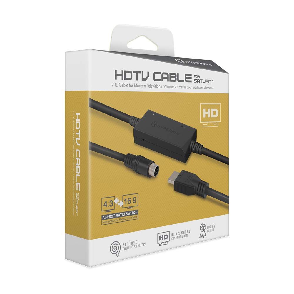 HYPERKIN HDMI Conversion Cable for Saturn Simply Connect the Console To Your TV for an Improved Gaming No Complicated Setup (HDTV Cable) / Experience!