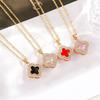 High-Grade Four-Leaf Clover Necklace Autumn And Winter Fashion Temperament Ladies Necklace Luxury Net Red Collarbone Chain