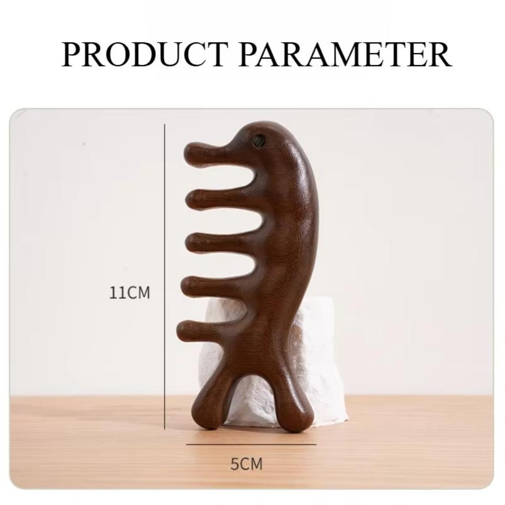 Инструменты для расчесывания волос на голове, пять широких зубчатых гребней, переносная деревянная массажная расческа