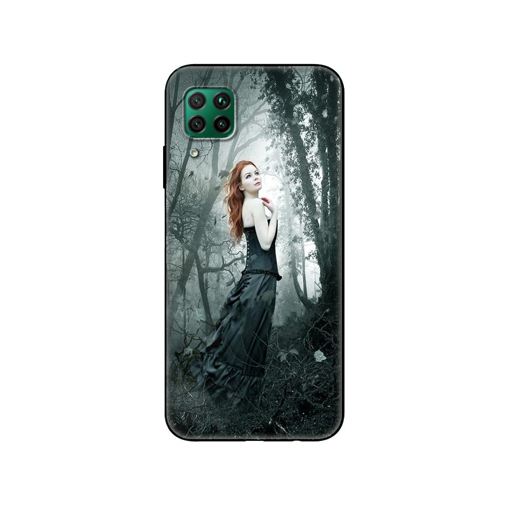 Черный чехол tpu для Huawei P30 Lite P30 Pro P40 чехол для Huawei P40 LITE EP Smart 2020 чехол oracle de la nuit dark light