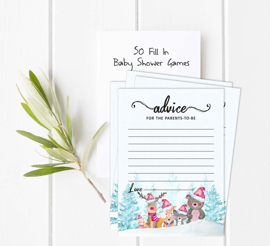 Inkdotpot 50 BabyA AlphabetA ABCA GameA Winter Jungle Theme Baby Shower Game Gender Neutral Party