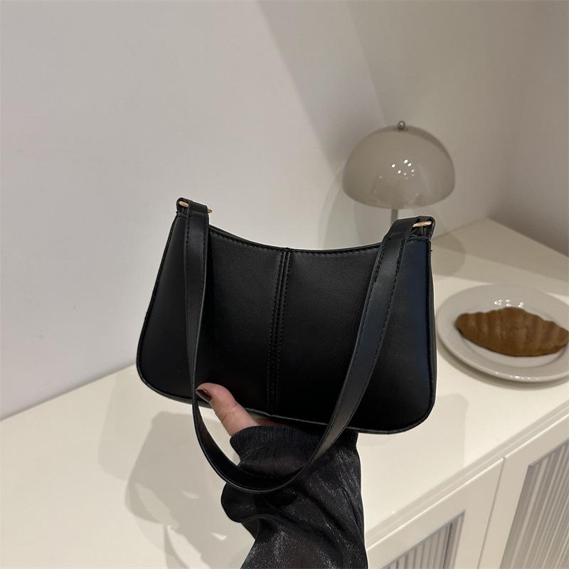 Niche Simple Underarm Bag Solid Color Large Capacity Shoulder Bag Women's New Fashion Versatile Commuter Handbag Tide