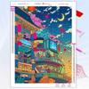 5D Diy Diamond Painting Japanese Anime Building Scene Fantasy Full Rhinestone Mosaic Embroidery Cross Stitch Kit Home Decor Gift