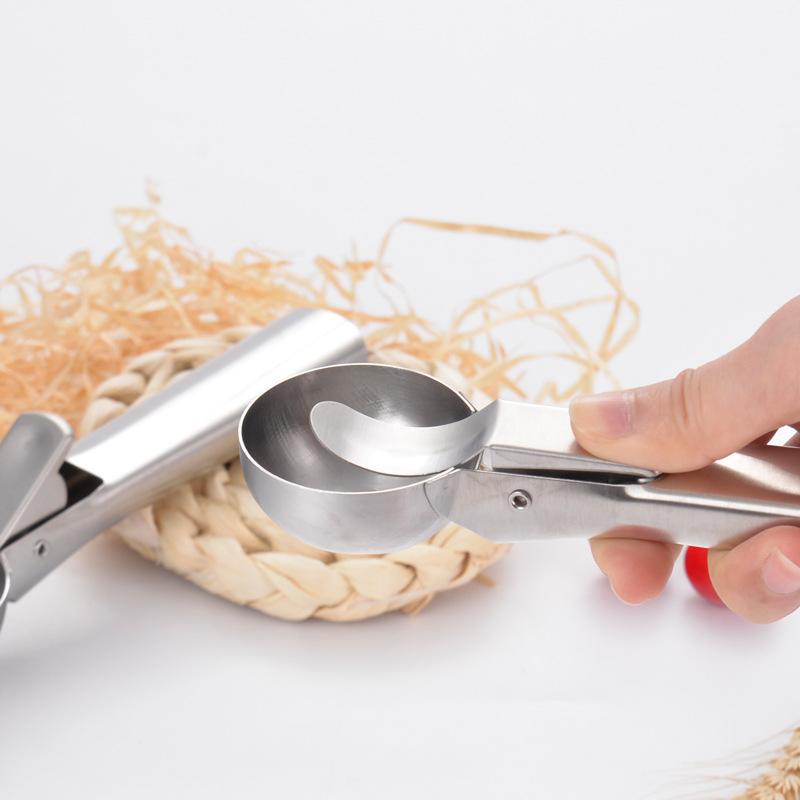 Stainless Steel Ice Cream Scoops, Ice Cream Scoops, Watermelon Baller, Non-Stick Fruit Dessert Spoon, Kitchen Tools