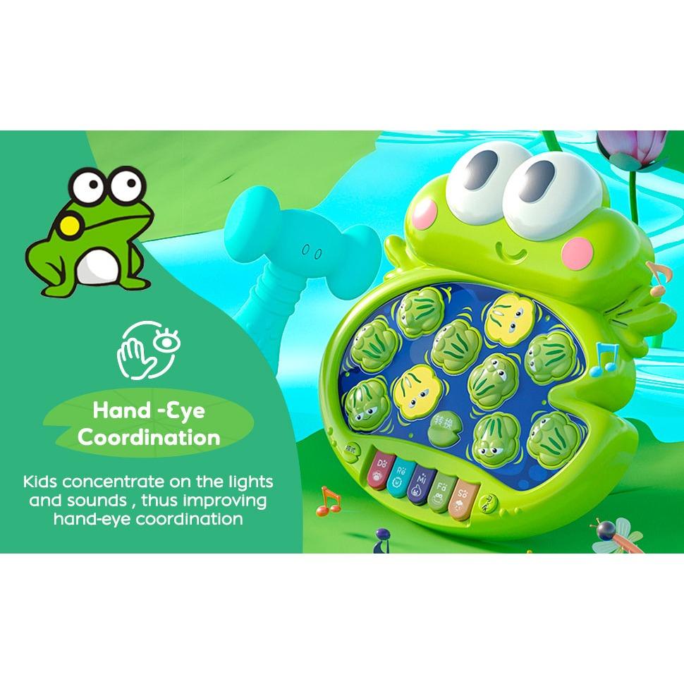 Hammer Game with Piano Music and Light and Simulate Animal Calls for Children, Learning Toy for Early Development