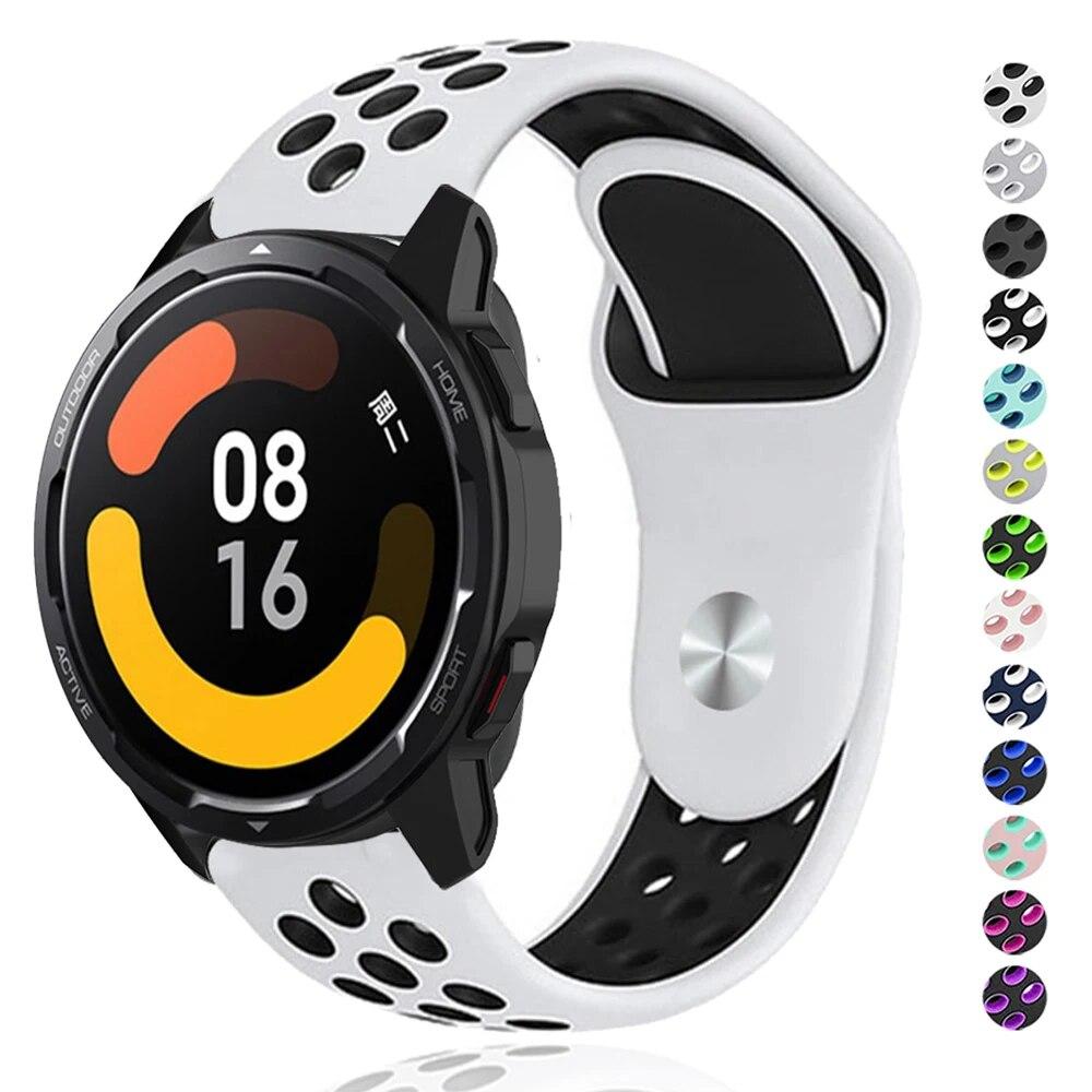 22mm Watchband For Xiaomi Watch S1 Active/Mi Watch Color Sport Silicone Bracelet Band For Xiaomi Mi Watch Color 2 Accessories