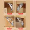 Corner Brackets Stainless Steel Furniture Angle Shelf Connector Cabinet Support Fixing Frame Corner Brace with Screw