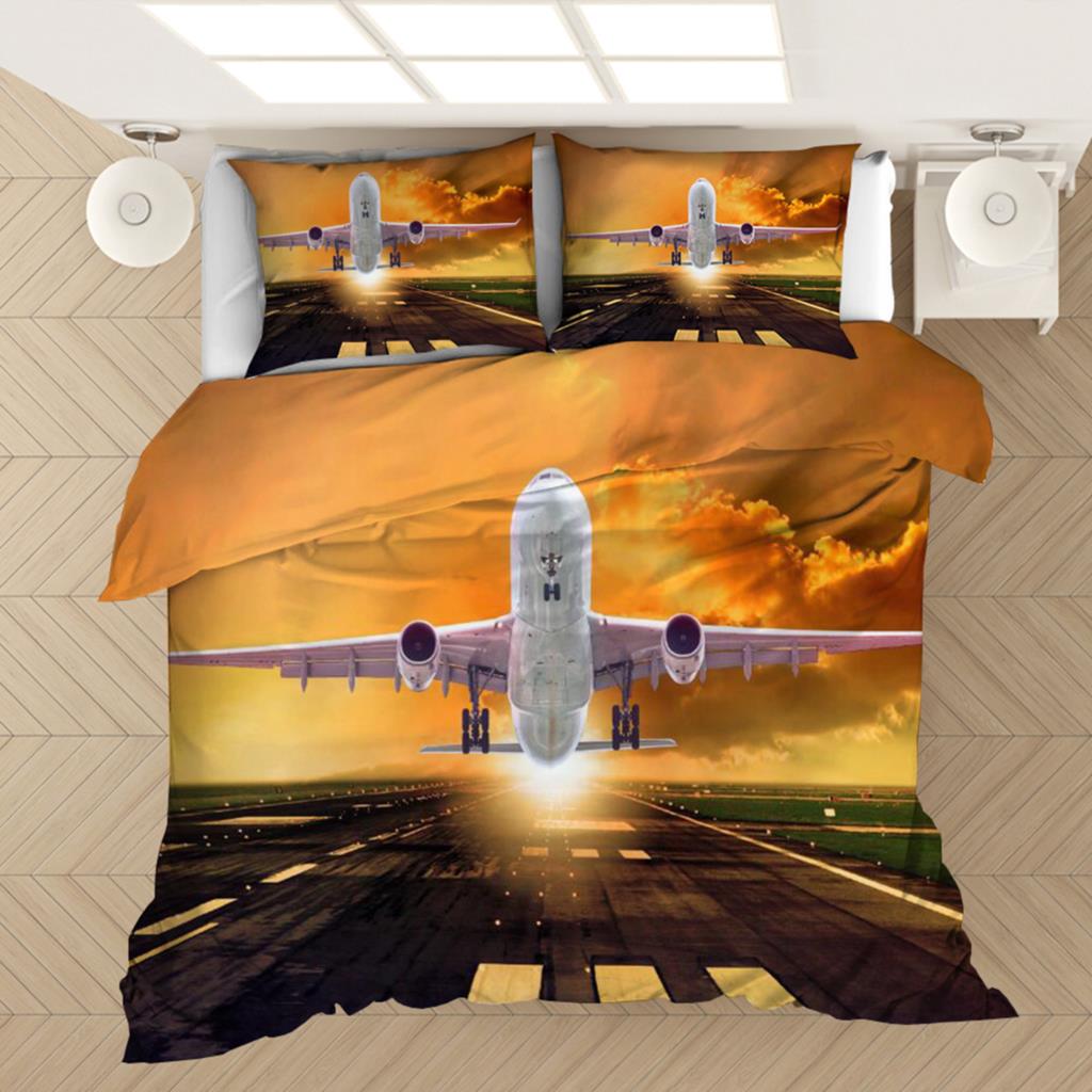 Airplane Plane 3D Printed Bedding Set Duvet Covers Pillowcases Comforter Bedding Set Bedclothes Bed Linen