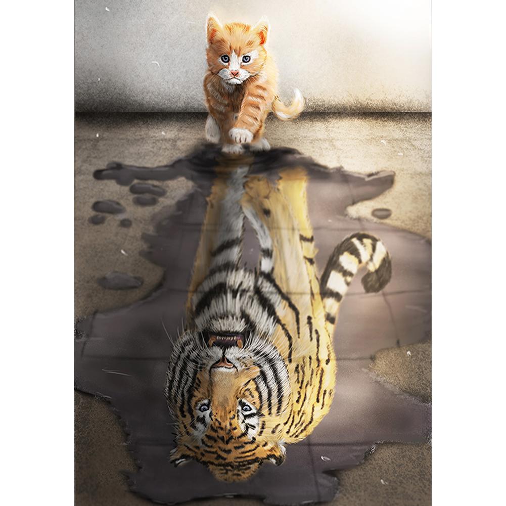 Новый 5D алмазная живопись «сделай сам» животное волк тигр Алмазная мозаика кошка и собака набор для вышивки крестом украшение стены подарок ручной работы