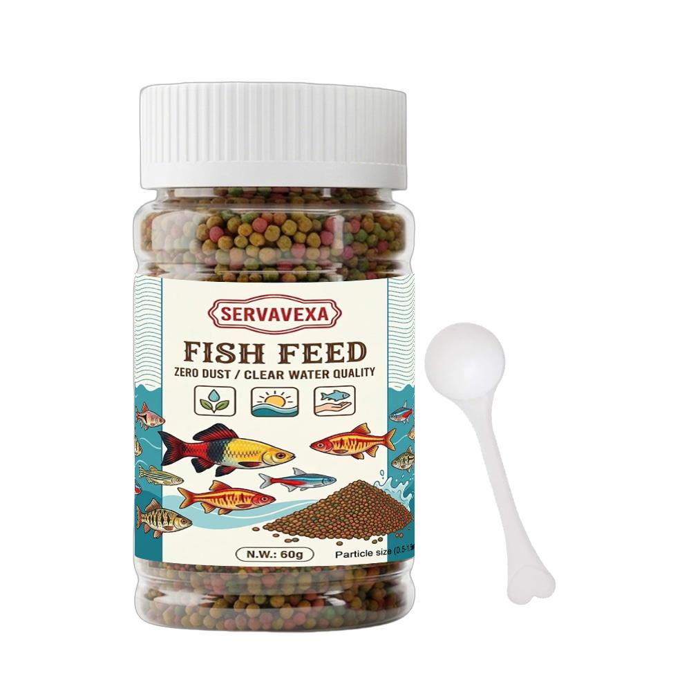 Premium Aquarium Fish Food 150g Micro Pellets 0.5-1.5mm for Tropical Fish Guppy Tetra Clear Water Zero Dust Nutrition Diet