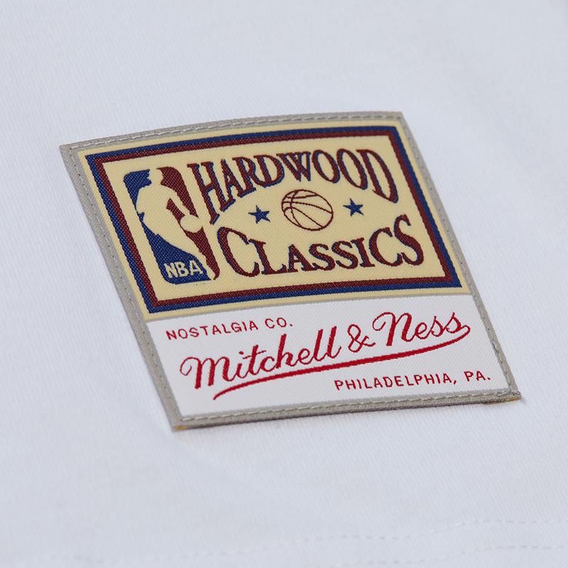 Mitchell & Ness x NBA 100% Cotton T Shirt Unisex White FC10124-LALWHIT