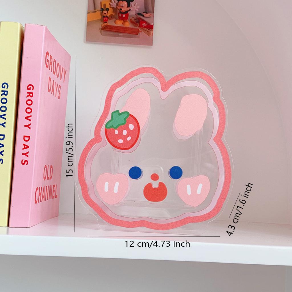 Кавайный держатель для карандашей, прозрачный акриловый декоративный держатель для ручек, милые настольные принадлежности для хранения, ящик для ручек, школьные канцелярские принадлежности