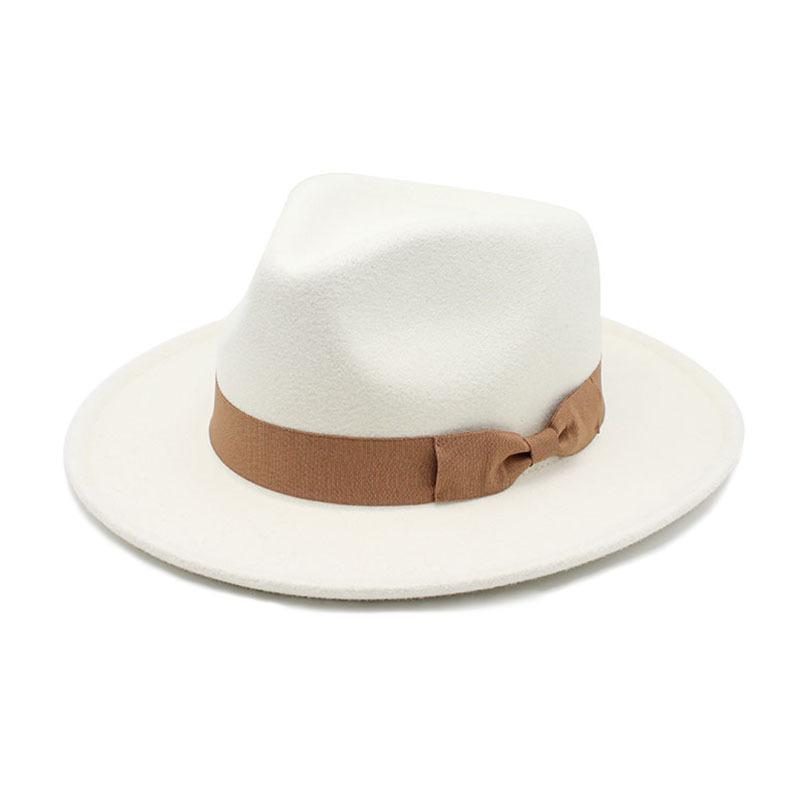 Dragon And Phoenix Top Hat Fashion Bow Top Hat Peach Heart Top Big Brim Beige White Jazz Top Hat