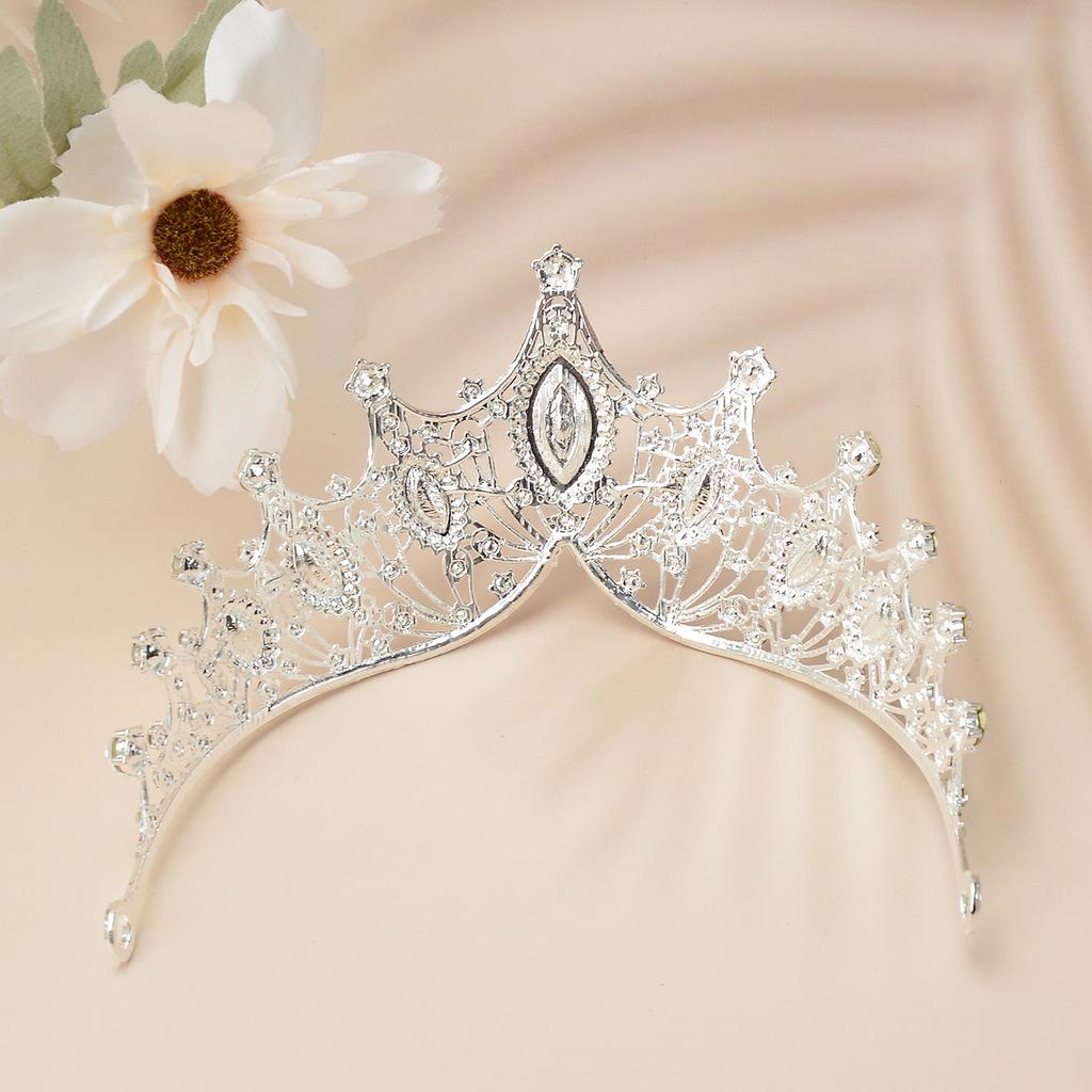 Новая барочная невеста сплав горный хрусталь корона свадьба свадебное платье производительность производительность аксессуары головной убор женщины