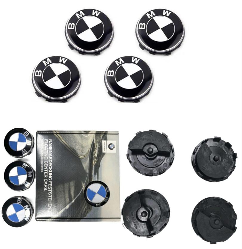 BBKT7 2026- 4Pcs 56mm 68mm Car 50th Anniversary Floating Wheel Center Caps BMW G11 G12 G30 G31 G32 G08 G05 F46 F49 F39 F90 Auto