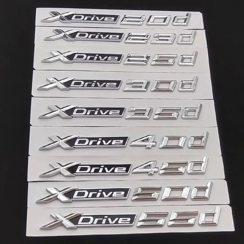 3D ABS XDrive 20d 23d 25d 30d 35d 40d 45d 50d 55d 20i 25i 30i GT X1 X3 X5 X6 Car Rear Trunk Emblem Sticker for BMW Accessories tu2