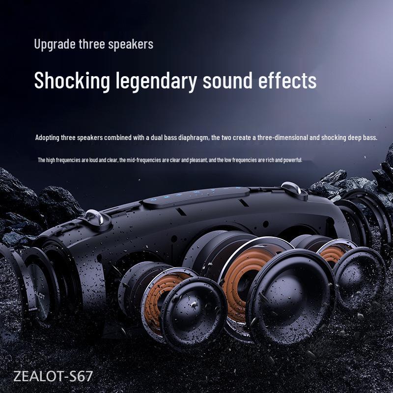 Fanatic S67 60 Вт Bluetooth Портативная уличная колонка с сабвуфером
