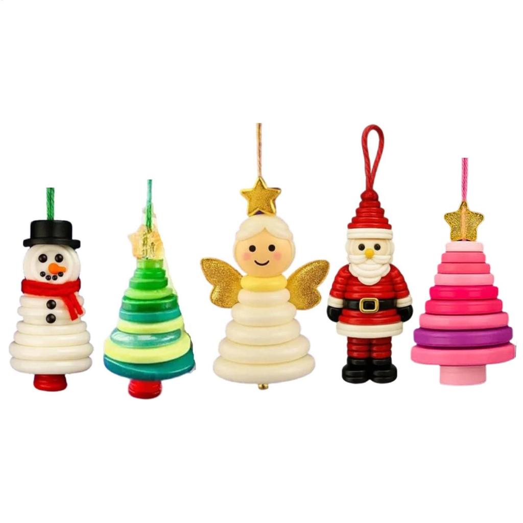 Наборы елочных украшений из пуговиц Ручная работа Пуговичный снеговик Набор для поделок Подвеска на елку Украшение для рождественской вечеринки 2025