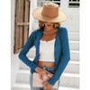 Women's Fashion Long Sleeve Casual Knit Sweater Solid Button Front Cardigan