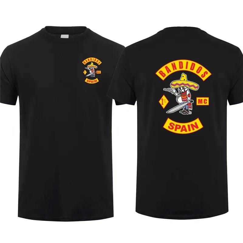 MC Bandidos Футболка Нидерланды Австралия Канада Футболка Мужская Короткий Рукав Хлопок Можно Настроить Страна Футболка Топы