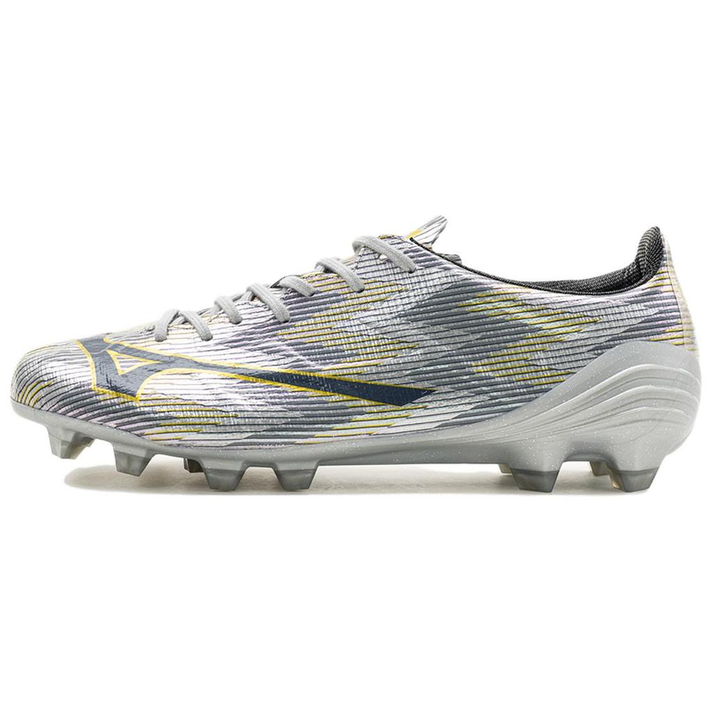 Mizuno Alpha 2 Anti Slip Wear Resistant Soccer Shoes Unisex Silver Gray Mizuno P1GA256004