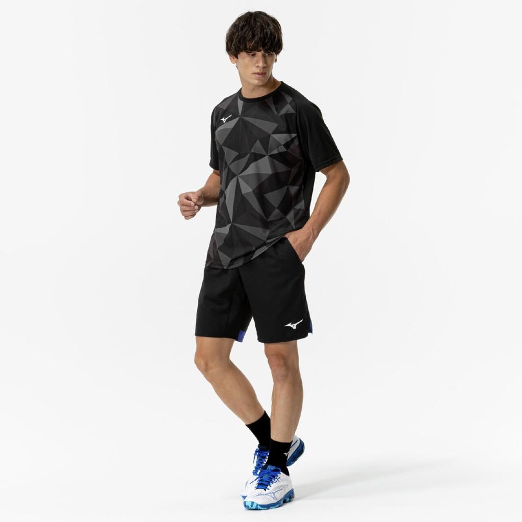 Теннис Бадминтон Игра Японская ассоциация бадминтона Официально Унисекс 62JBB022 Синий [Mizuno] Брюки, Шорты, Одобрено, Черный/Серф