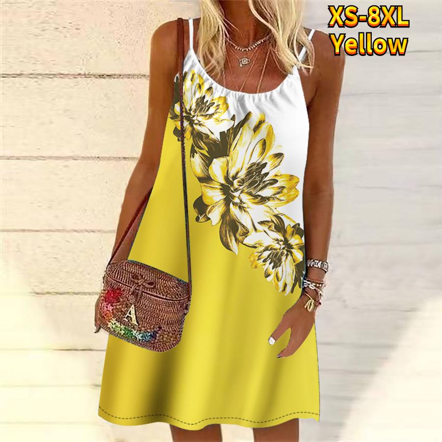 Женское мини-платье с цветочным принтом и цветком розы, вечернее платье без рукавов, летнее пляжное платье, сарафан