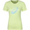 Round Neck Running Sports Quick-Dry Fashionable Short Sleeve T-Shirt Women Tops Green 2012C426-750