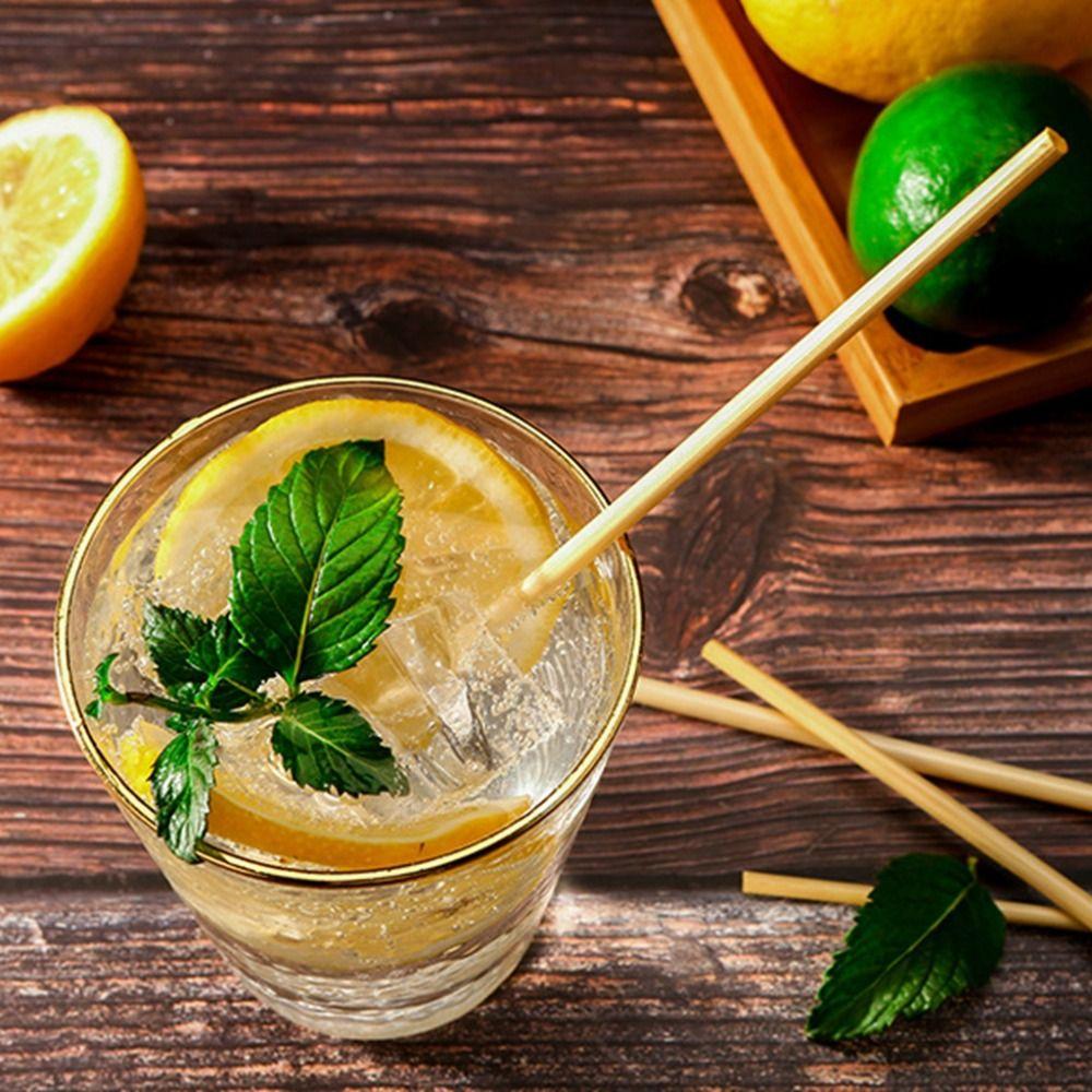 100 шт. 20 см пшеничные соломинки для питья Экологичные разлагаемые соломинки Экологичные соломинки Вечеринка