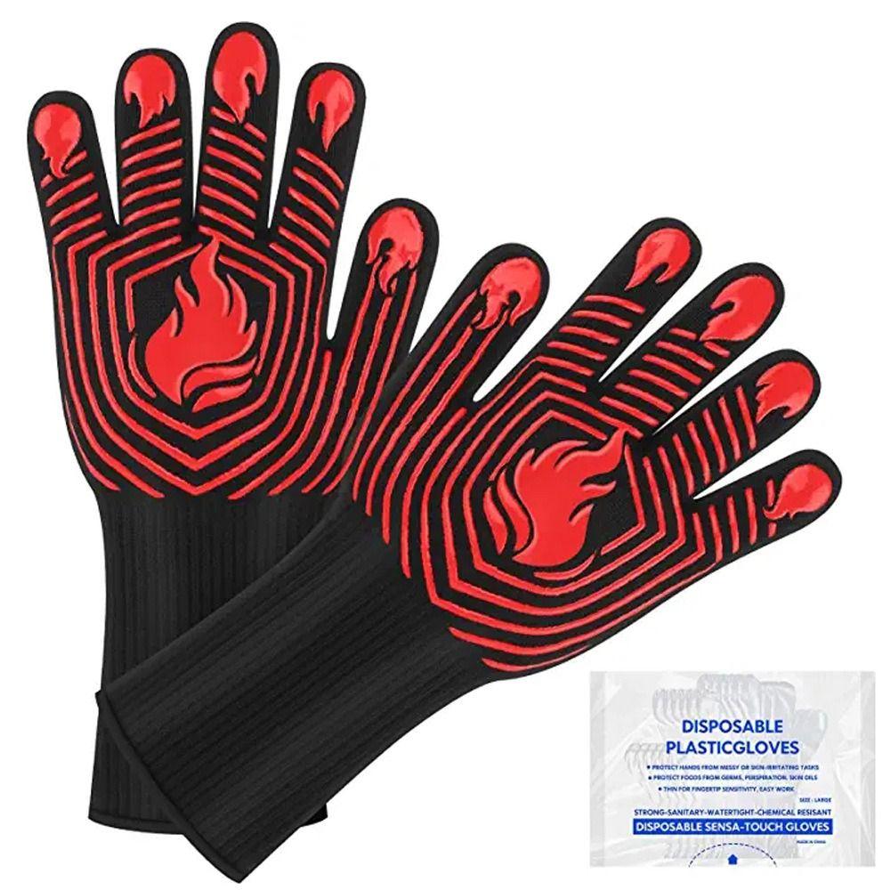 Oven Baking Cooking Heat Insulation Glove Fireproof High Temperature Resistance BBQ Gloves