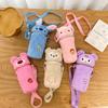 Cute Water Cup Protective Case, Mobile Phone New Portable Glass Plush Change Oblique Span Bag, Birthday Gift Bag.