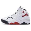 Кроссовки для баскетбола Li Ning Leather Basketball Culture, износостойкие, дышащие, высокие, в стиле ретро, женские, белые, красные, ABCS066-3