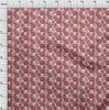 oneOone Cotton Flex Dark Rose Brown Fabric Floral Fabric For Sewing Printed Craft Fabric By The Yard 40 Inch