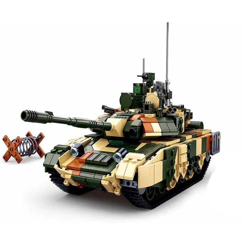 Военная серия, мировая война, Россия, T90MS, основной боевой танк, спецназ, фигурки, строительные блоки, игрушки, подарки
