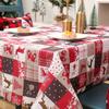 Рождественская скатерть Легкий уход Кухня Рождественское украшение Рождество KTY