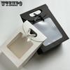 WTEMPO Paper Tote Bags Transparent Window Bow Flip Cover Small Fresh Gift Bags Creative DIY Handbags In Black and White