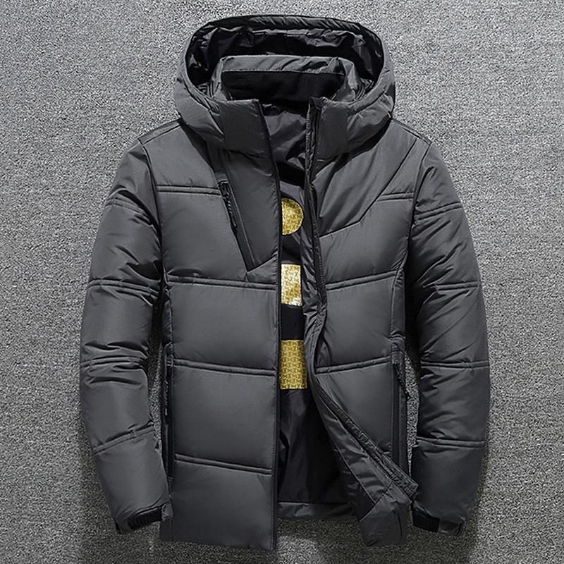 Мужская зимняя куртка-пуховик, ветрозащитная и водонепроницаемая куртка, ветровка, пуховик, молодежная теплая куртка