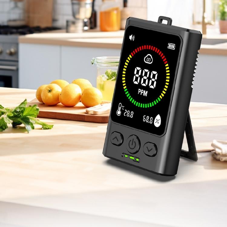 Перезаряжаемые детекторы угарного газа Детекторы угарного газа с датчиками температуры и влажности Тестер CO Измеритель угарного газа
