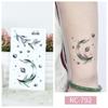 Women Sexy Temporary Tattoo Stickers Black Roses Pattern Full Flower Design Used for Arm Body Art Big Large Fake Tattoo Stickers