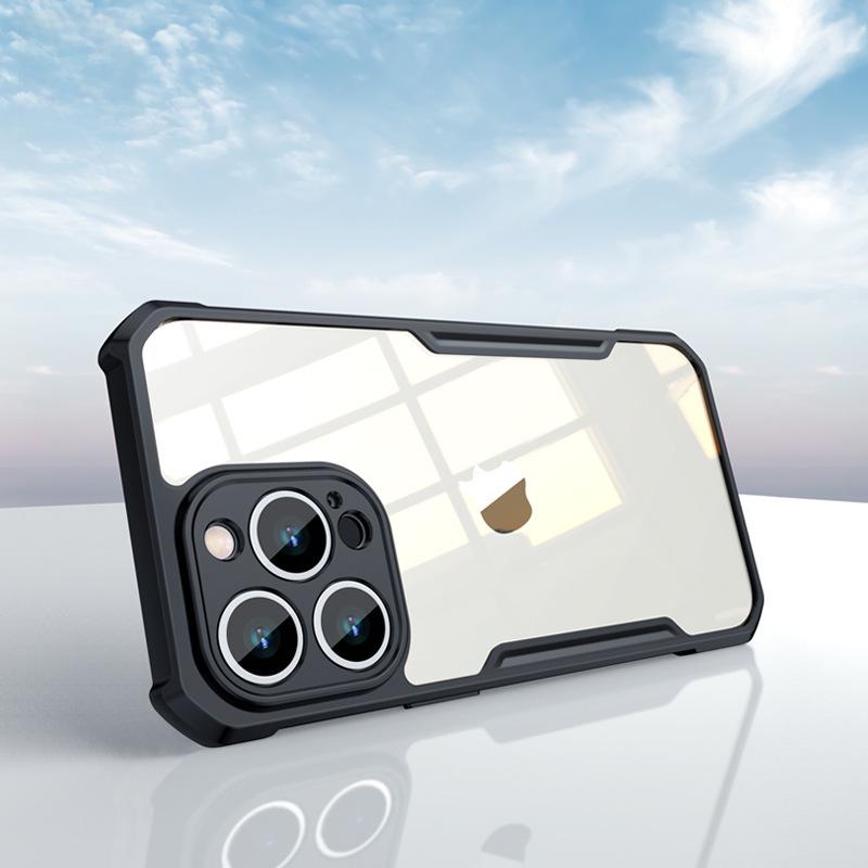 Xundi Тонкий прозрачный противоударный чехол для iPhone 15 Pro/14 Pro Max с защитой воздушной подушкой