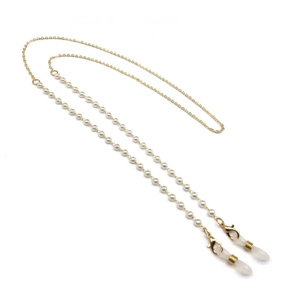Fashion Flower Beads Eyeglass Holder Anti Drop Handmade Glasses Chain Nonslip Eyeglass Chain Women Men