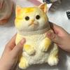 Yousheng Игрушка-антистресс кошка, сжимаемая, для снятия тревоги и стресса, котенок, пищащая, сенсорная игрушка для детей и взрослых, мягкий силиконовый мячик-антистресс, животное, фиджет-игрушка