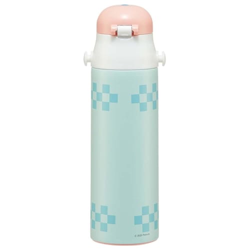 Skater Kids' Stainless Steel Water Bottle, 580ml, Direct Drinking, Snoopy 80s Cafe Design, Kid-Friendly, Lightweight, Insulated, Sports Bottle, Cute,