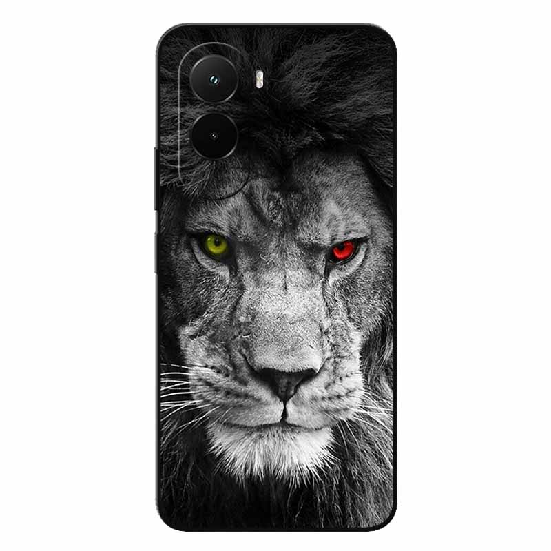 Soft Case For Xiaomi Poco M7 4G Cartoon Back Cover For PocoM7 M7 Silicone Bumper Protective Shockproof Capa pocom7 4G Lion Coque