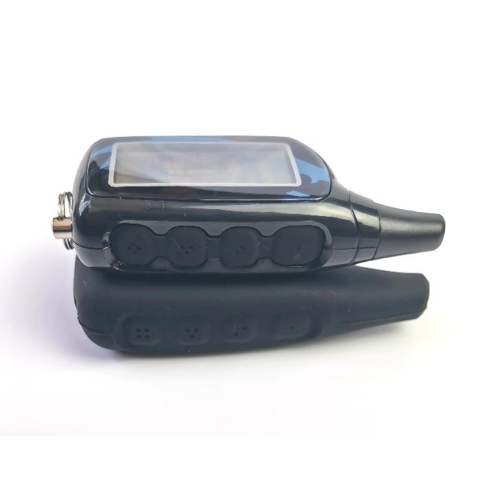 NFLH Logicar 3/4 LCD Remote Control+Silicone Case Suit Scher Khan Logicar 3 Logicar 4 Two Way Car Alarm System Keychain